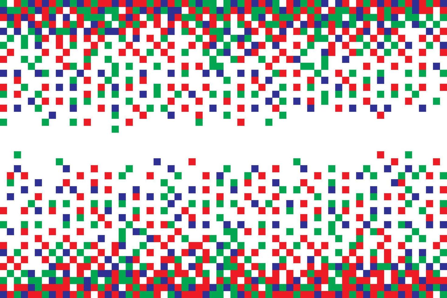 Pixel RGB Seamless Pattern. Pixel abstract mosaic background, illustration for website, card, poster. vector