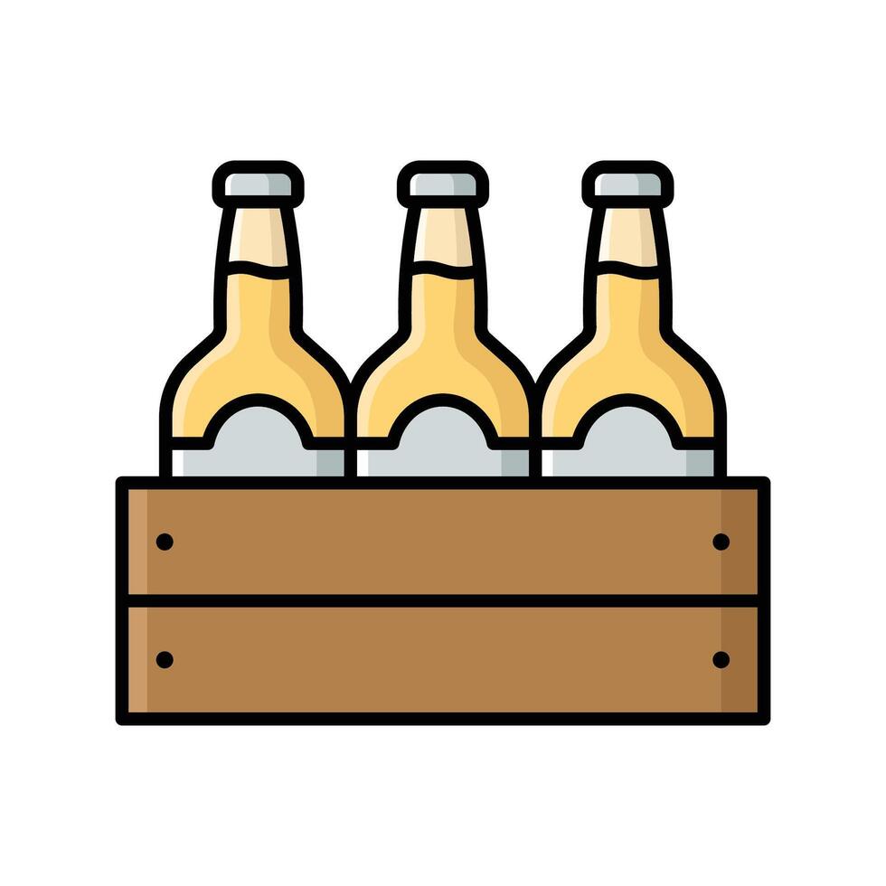 beer bottle icon design template simple and clean vector