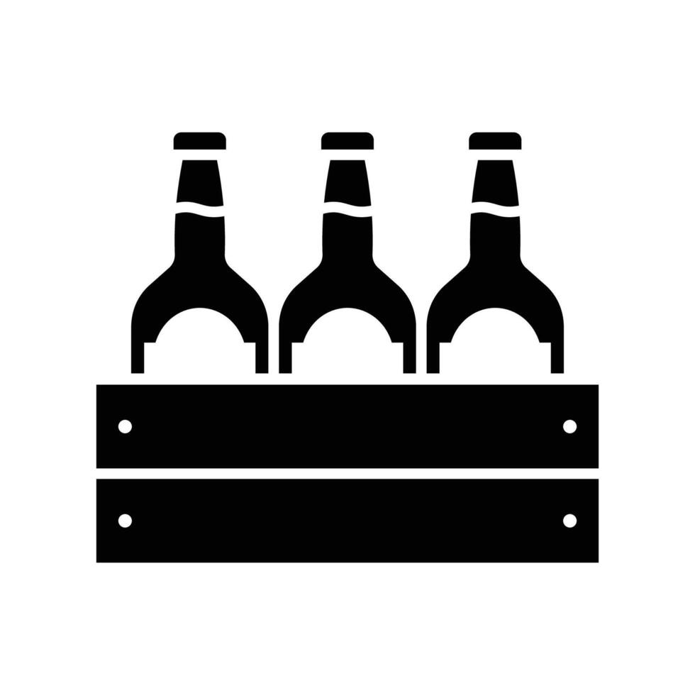 beer bottle icon design template simple and clean vector