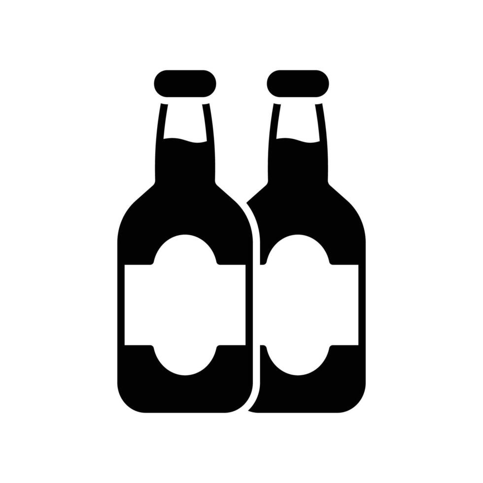 beer bottle icon design template simple and clean vector