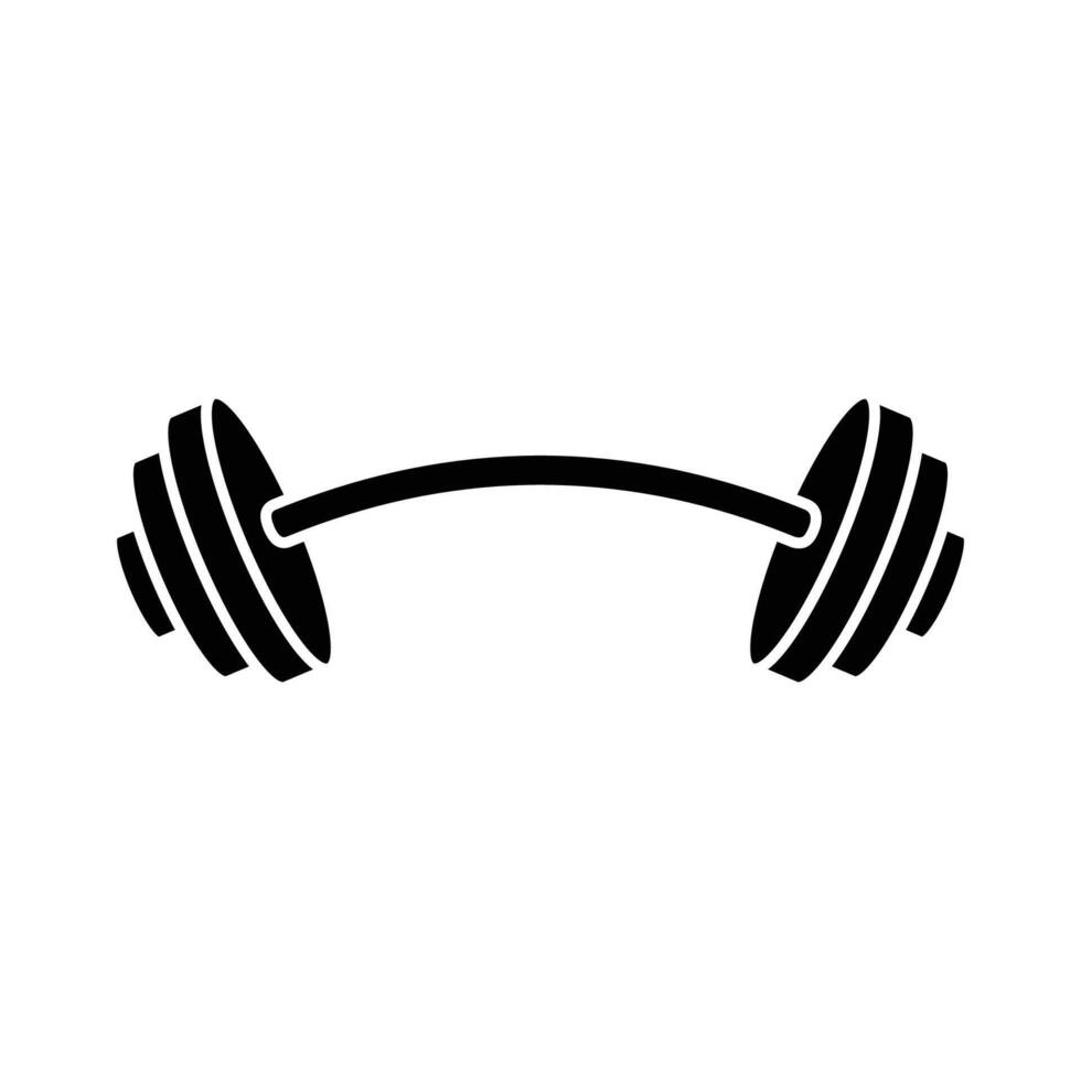 dumbbell icon design template simple and clean vector