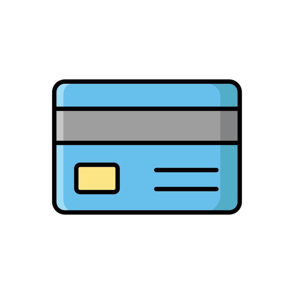 credit card icon design template simple and clean vector