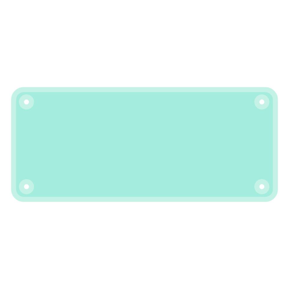 light blue blank sign vector