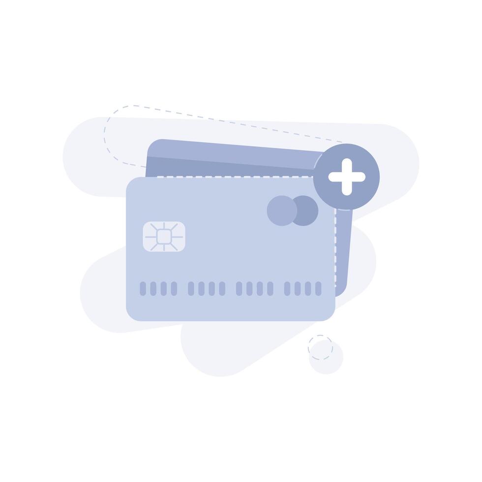 Add Credit Card UI Illustration vector