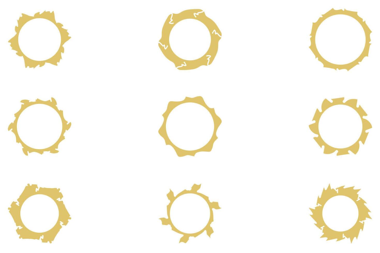 Decorative ornament frame set design vector
