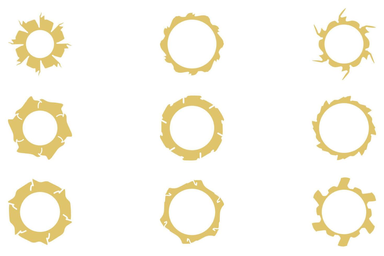 Decorative ornament frame set design vector