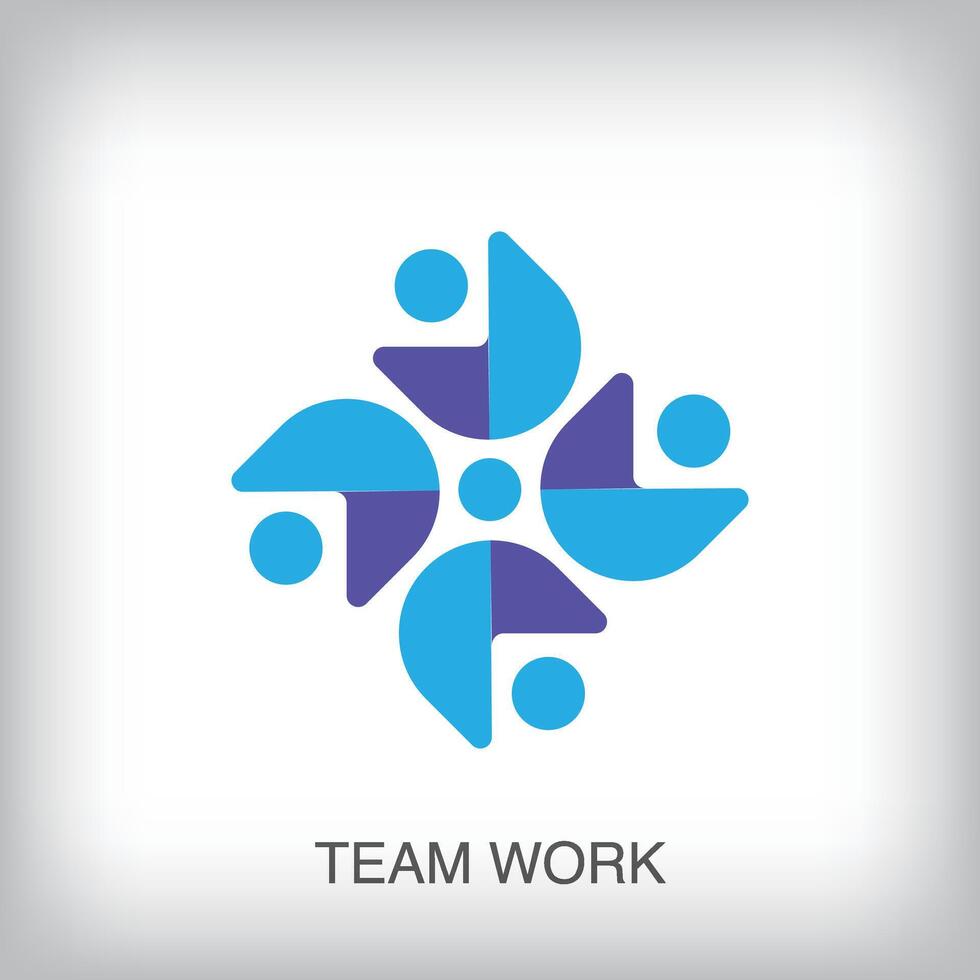 Teamwork formation, company icon design vector