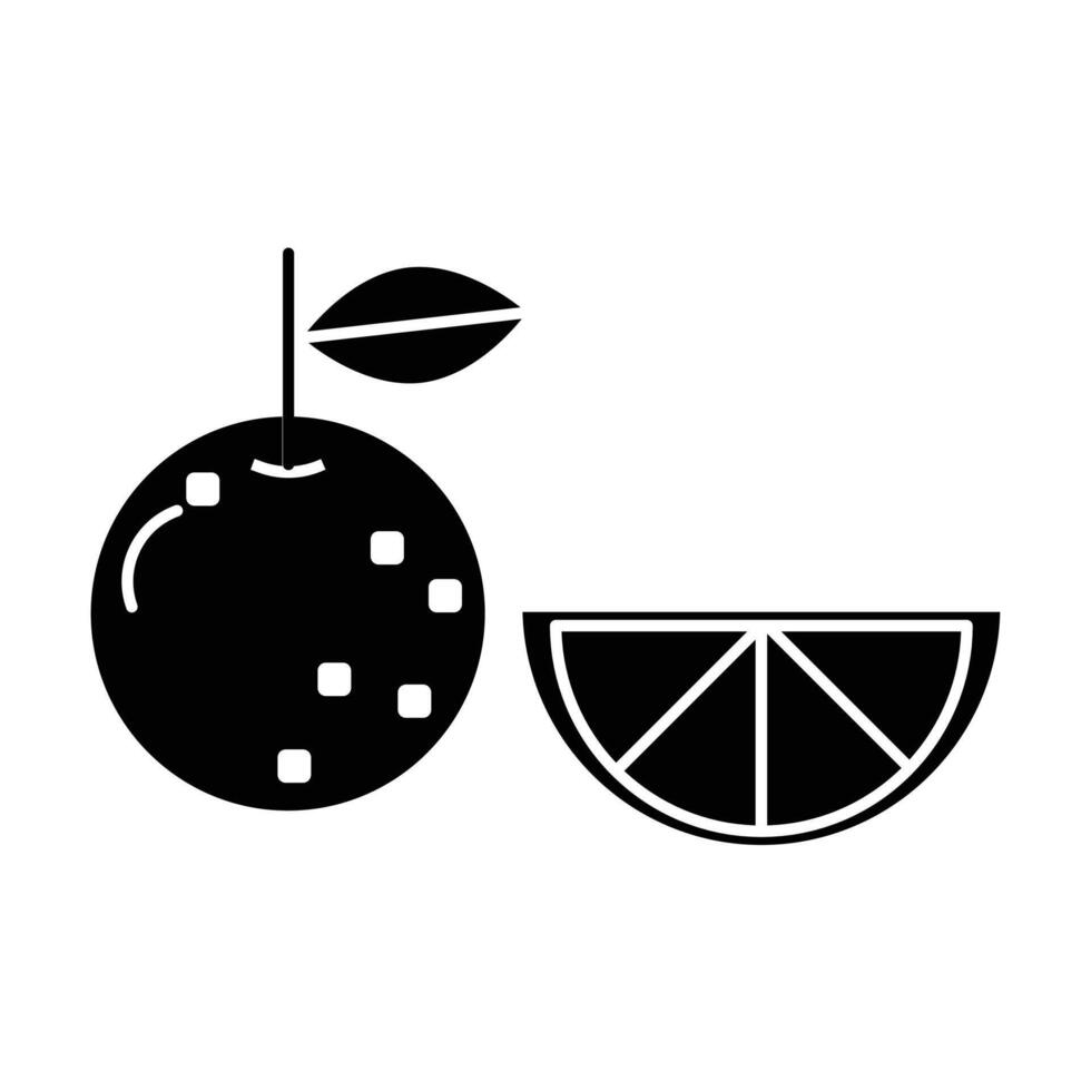 orange icon on white background vector