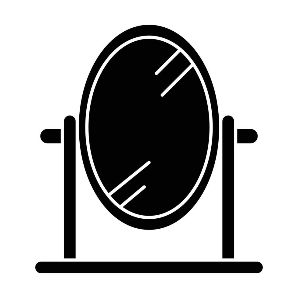 mirror icon on white background vector