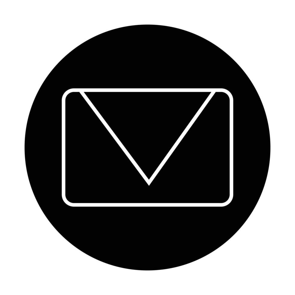 Envelope icon on white background vector