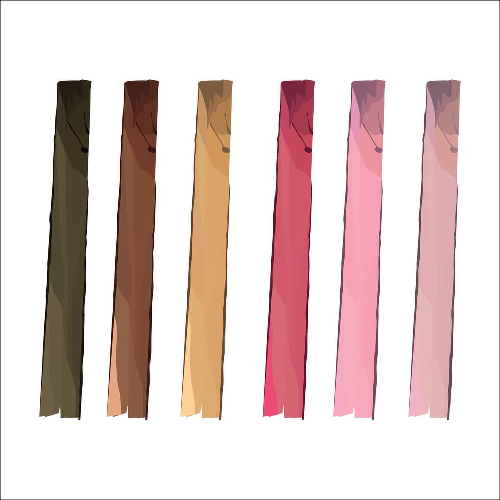 pink color board, wood, set of boards, natural materials, wood texture vector