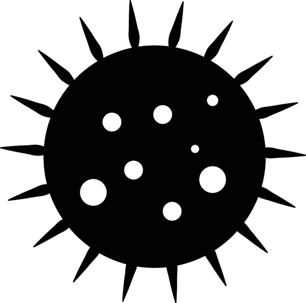Corona virus icon isolated on white background. China pathogen respiratory infection, flu outbreak. vector