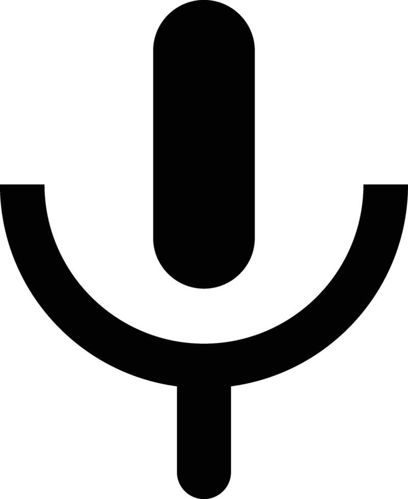 microphone icon, symbol art design vector