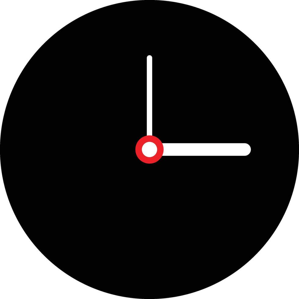simple black and white alarm clock design vector