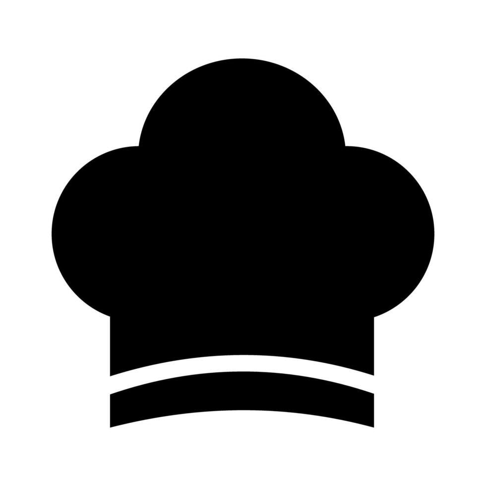 Cook chef hat icon isolate on white background. vector