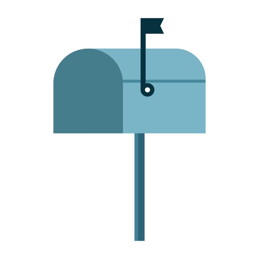 Mail box icon on white background. vector