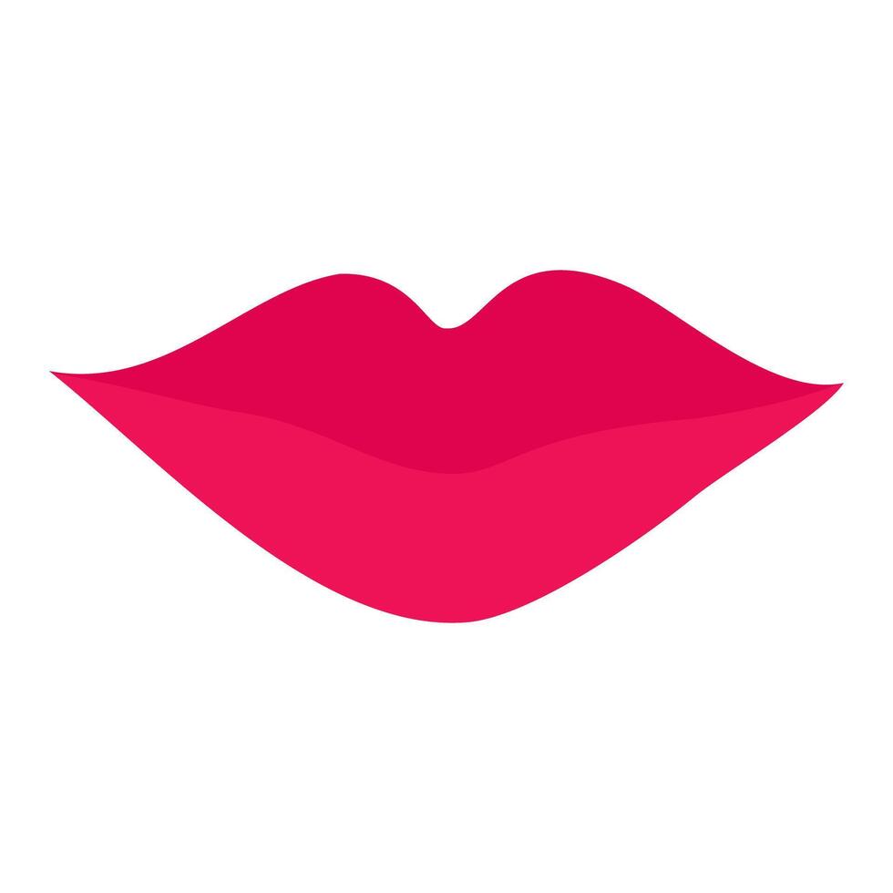 Lip icon on white background. vector