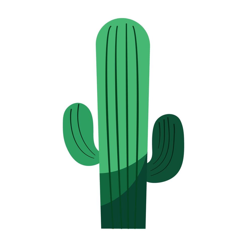 cactus icon on white background. vector