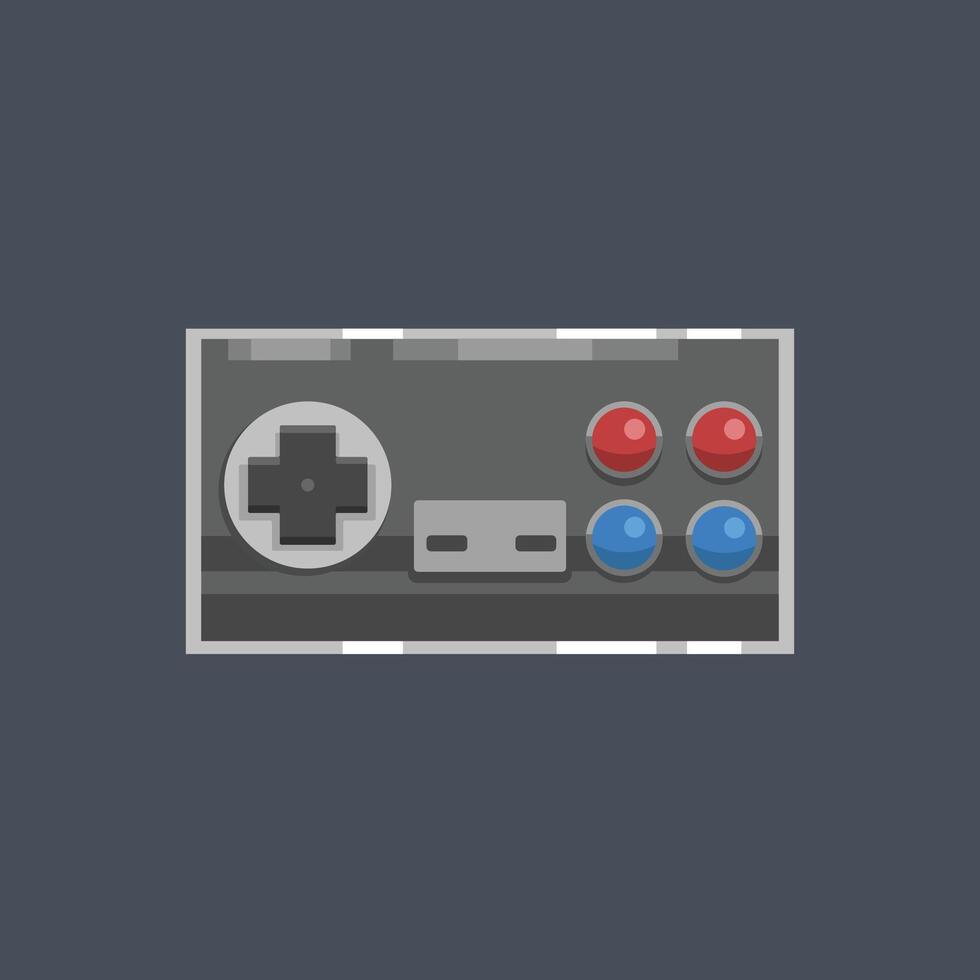 retro game stick controller in design. vector
