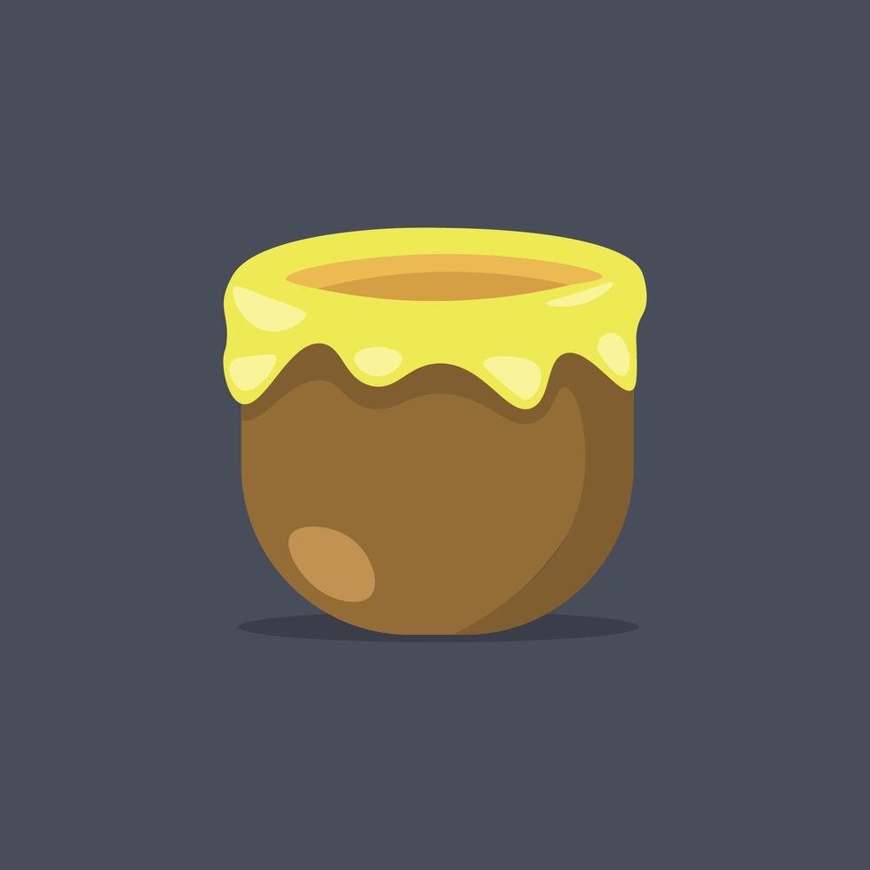 honey jar in design. vector