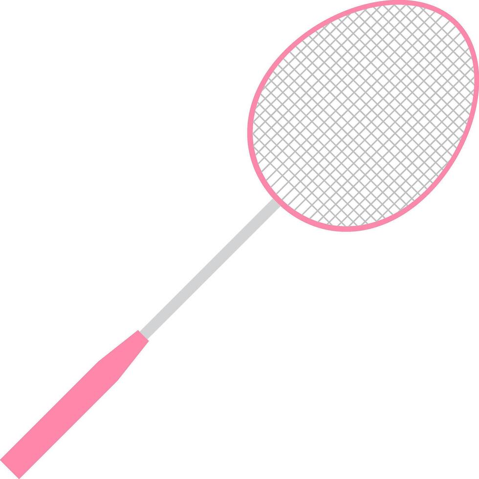 Flat badminton racket vector