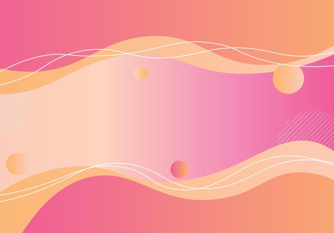 Gradient wave papercut style with white lines background. vector