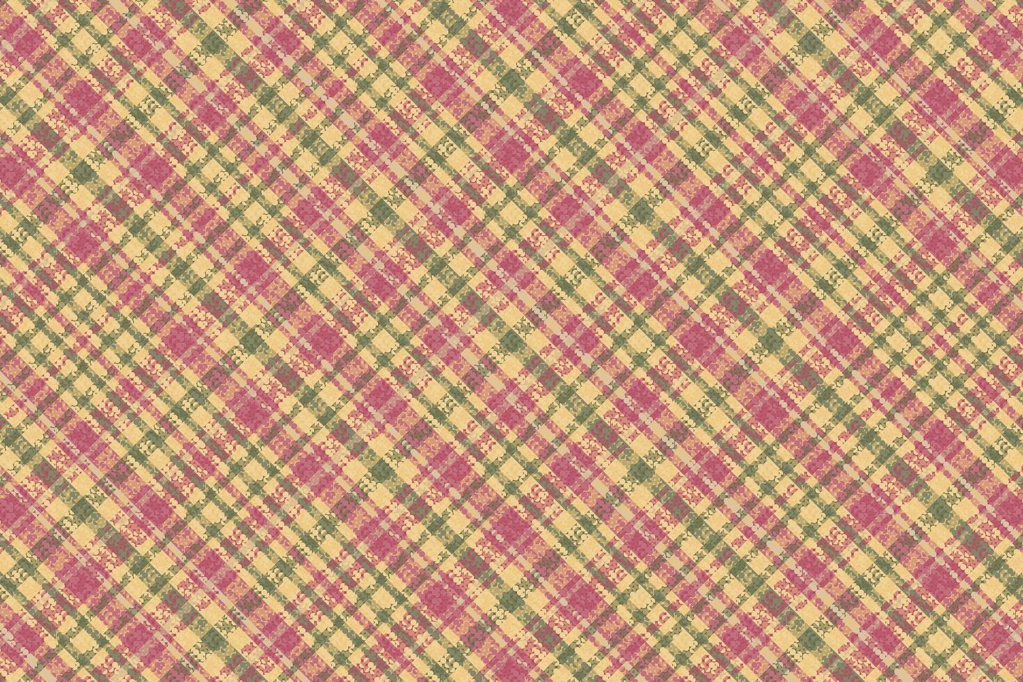 Tartan plaid pattern with texture. vector