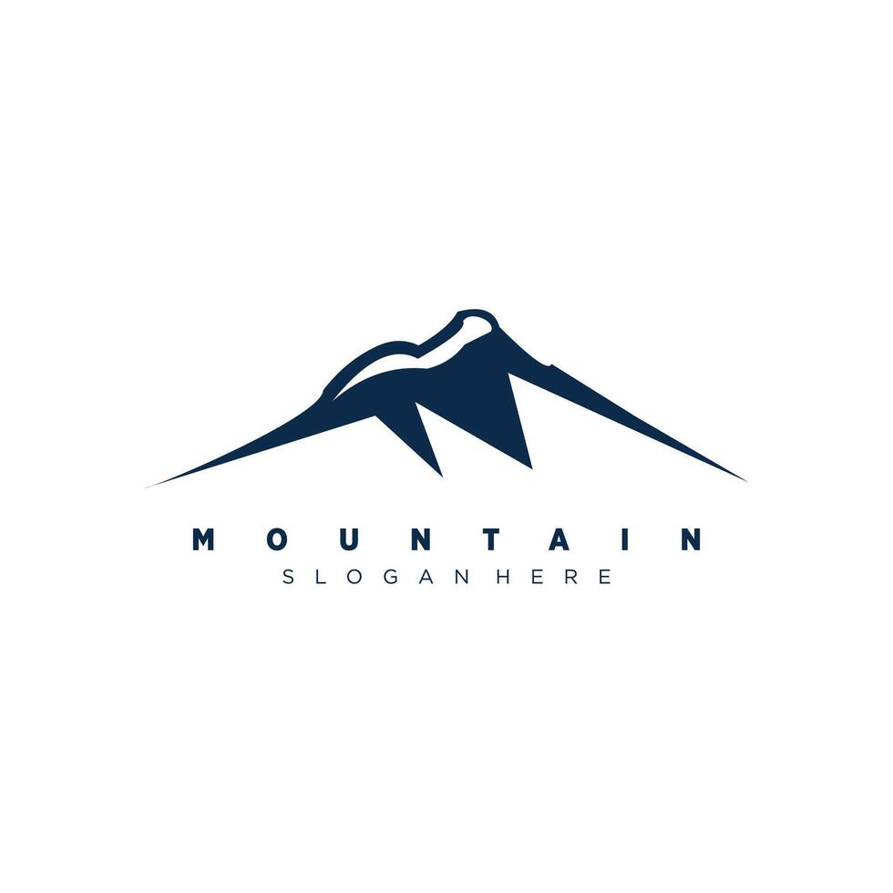 Mountain logo design with modern concept vector
