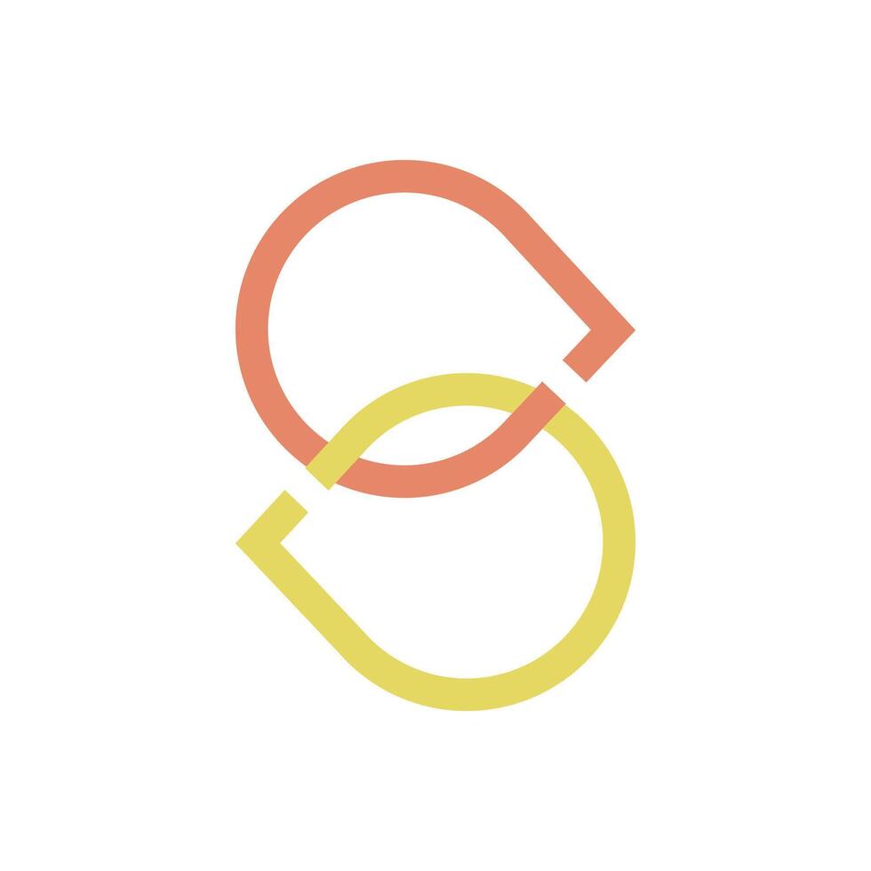 letter s logo design icon element for business or initial vector