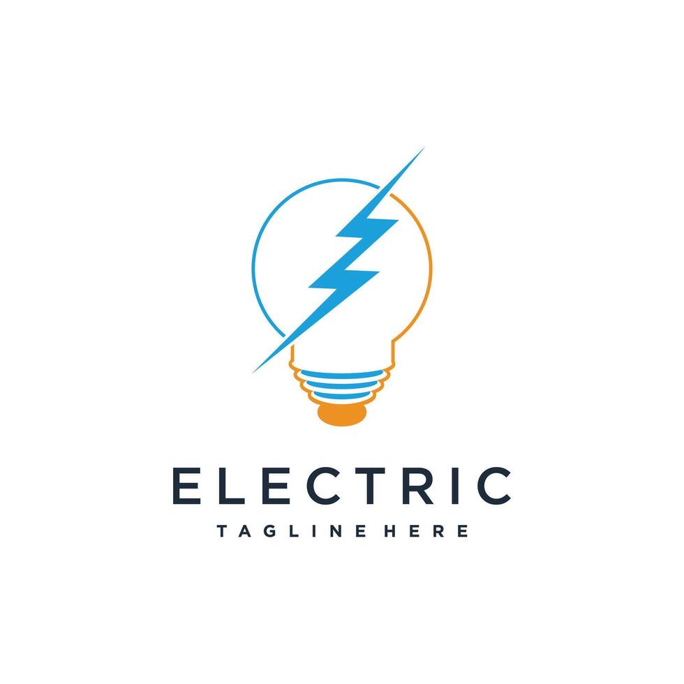 Energy logo design with creative modern idea vector