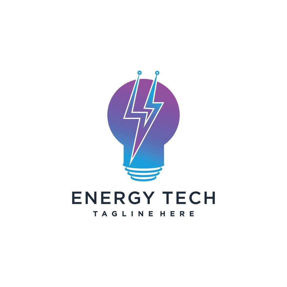 Energy logo design with creative modern idea vector