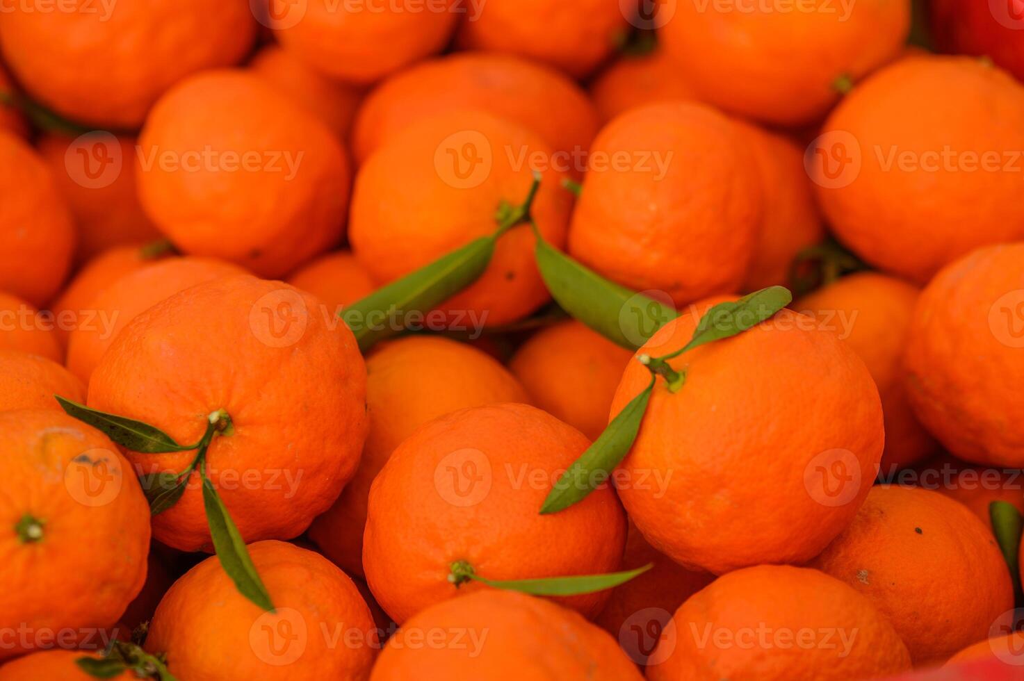 juicy fresh tangerines in boxes for sale in Cyprus in winter 23 photo