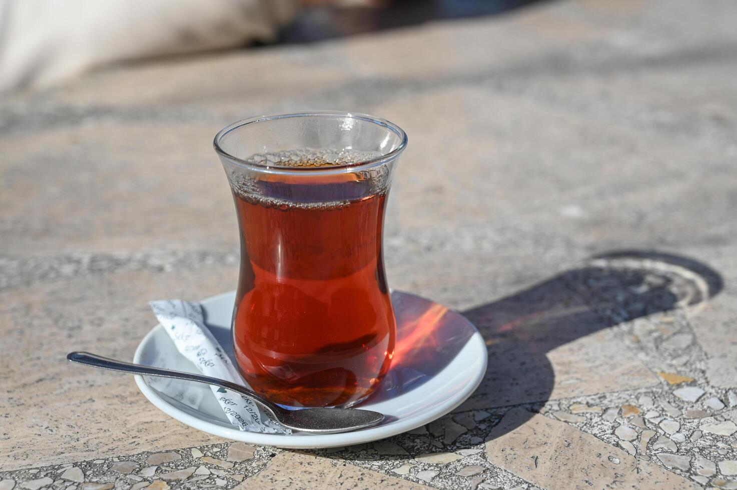 black tea in a Cypriot cafe 3 photo