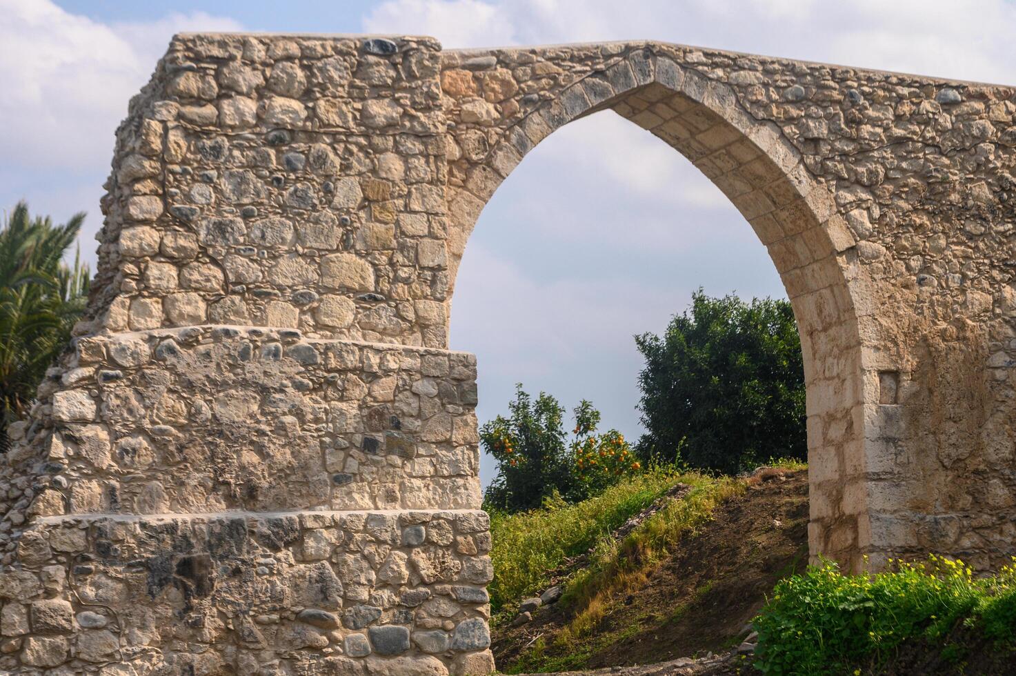view of the wall of an old castle in Cyprus 3 photo