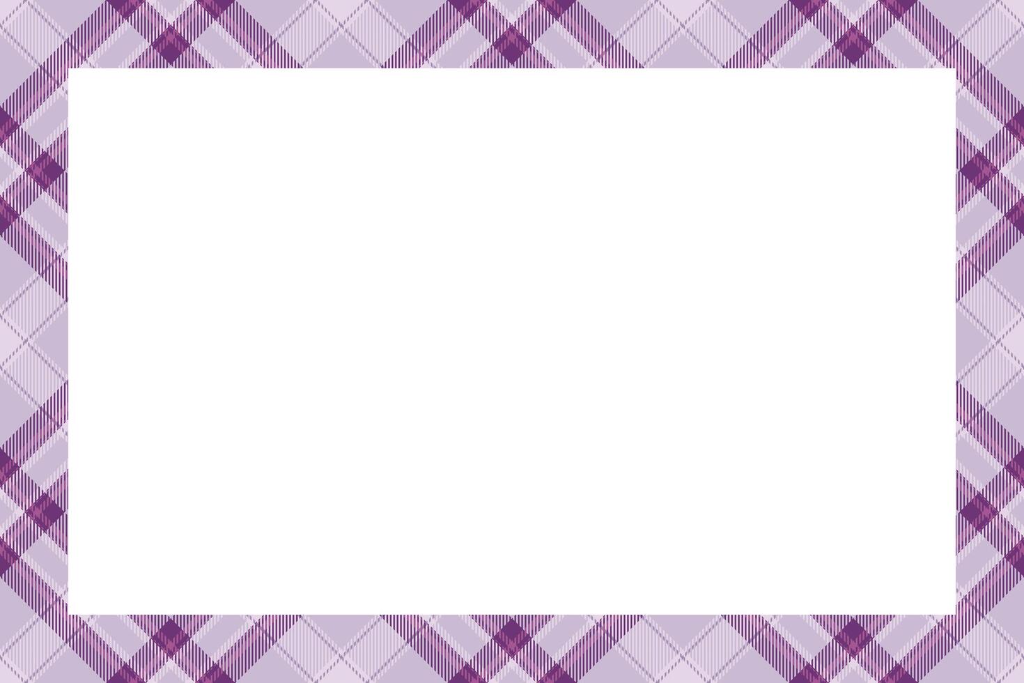 Vintage frame . Scottish border pattern retro style. Tartan plaid ornament. vector