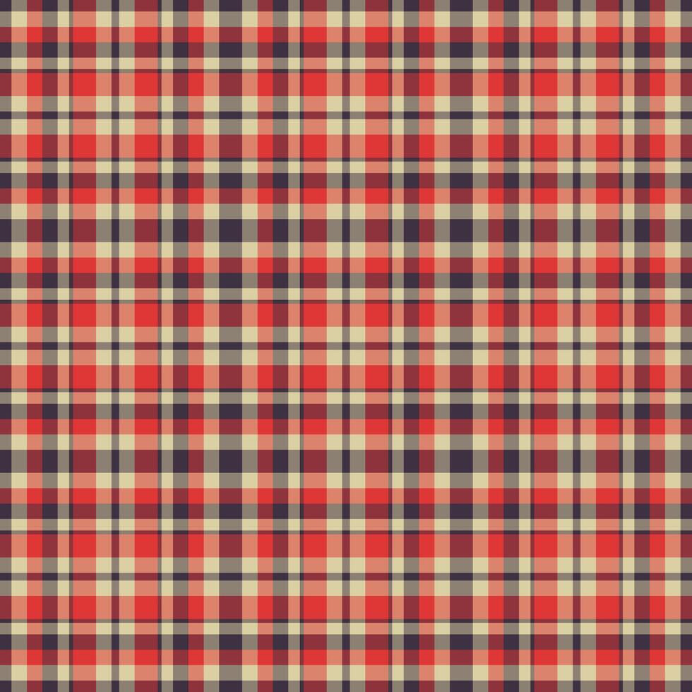 Plaid seamless pattern. background of textile ornament. Flat fabric design. vector