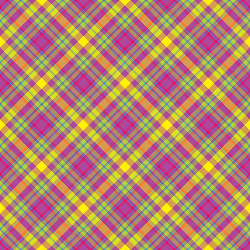 Plaid seamless pattern. background of textile ornament. Flat fabric design. vector