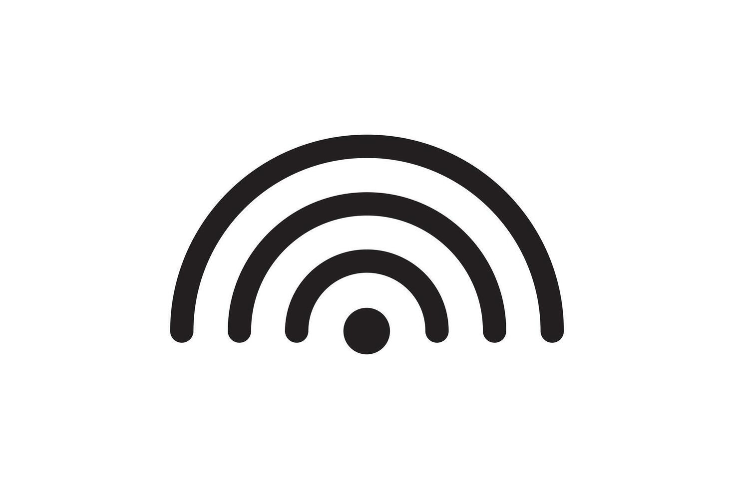 Wi Fi symbol signal connection. wireless internet technology sign. Wifi network communication icon. vector