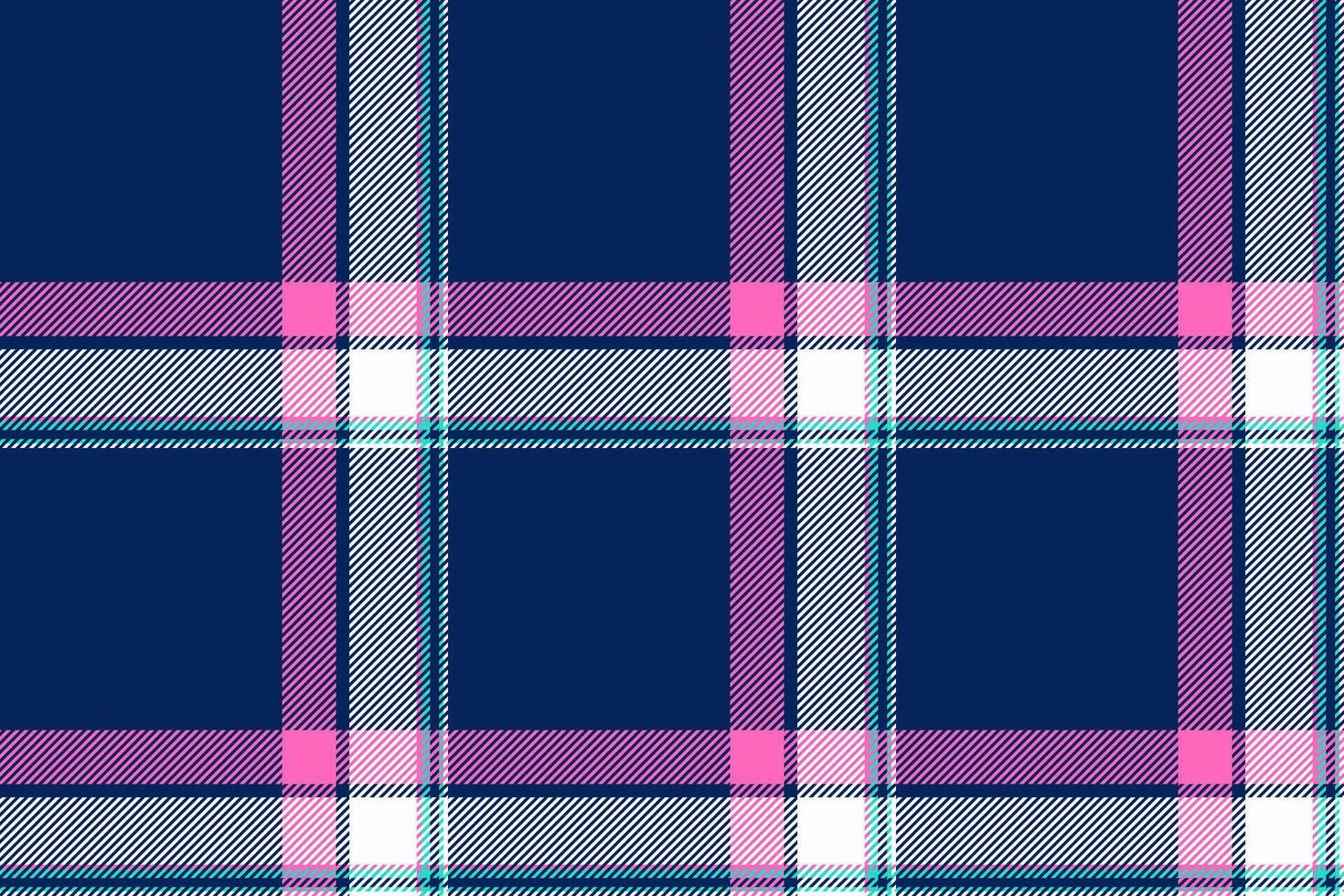 Plaid background, check seamless pattern in blue. fabric texture for textile print, wrapping paper, gift card or wallpaper. vector