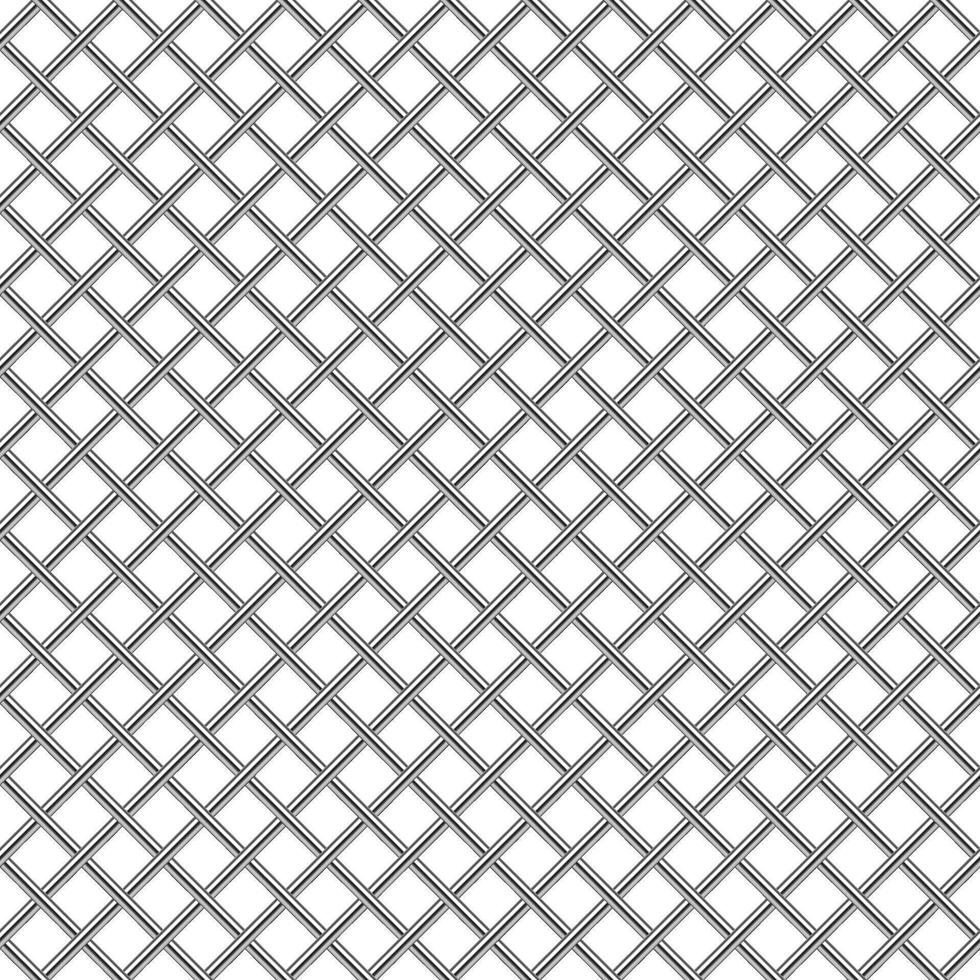 Chrome metal grill shiny mesh seamless texture vector