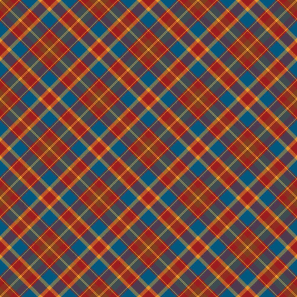 Plaid seamless pattern. background of textile ornament. Flat fabric design. vector