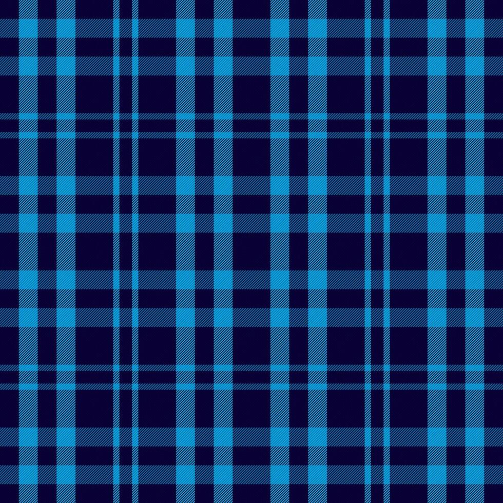 Tartan plaid pattern in blue. Print fabric texture seamless. Check background. vector