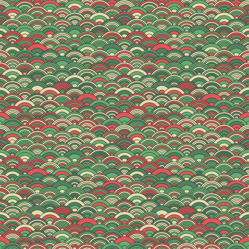 Chinese cloud or river seamless pattern . Traditional Asian background witrh abstract design. vector