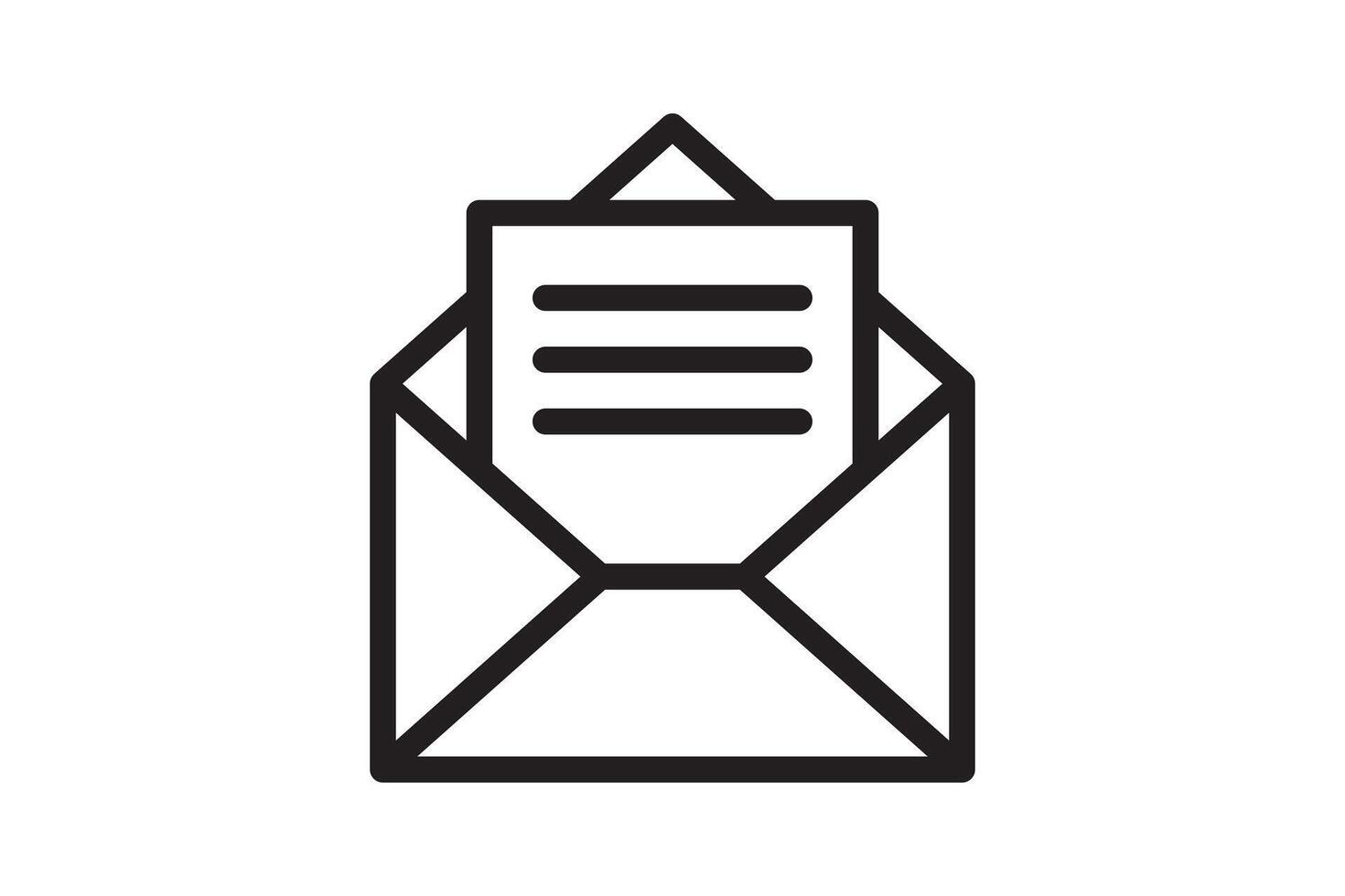 Mail icon sign. Letter envelope symbol. Message send to address illustration. vector