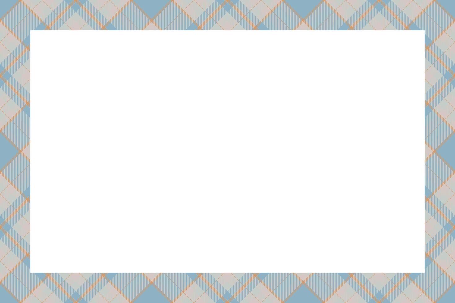 Vintage frame . Scottish border pattern retro style. Tartan plaid ornament. vector