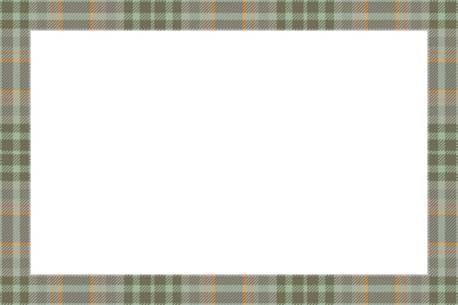 Vintage frame . Scottish border pattern retro style. Tartan plaid ornament. vector