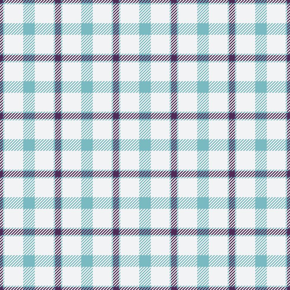 Proud tartan texture plaid, tailor check fabric. Twill textile background pattern seamless in white and cyan colors. vector