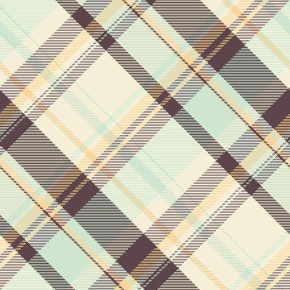 Industry check fabric , open tartan textile pattern. Knot texture seamless background plaid in beige and pastel colors. vector