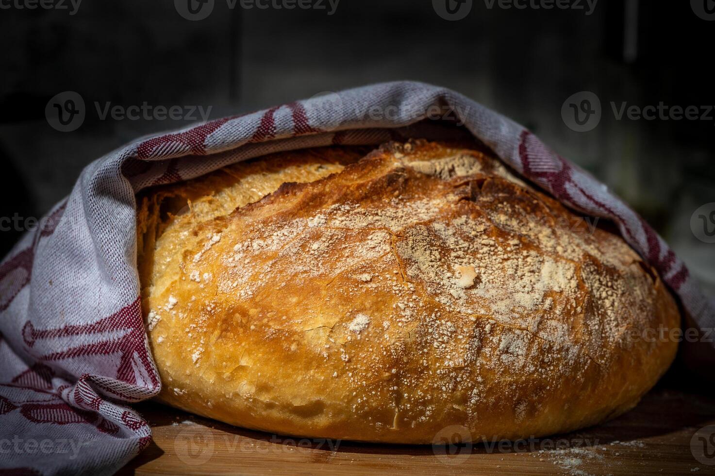 freshly made whole wheat bread gray background 1 photo