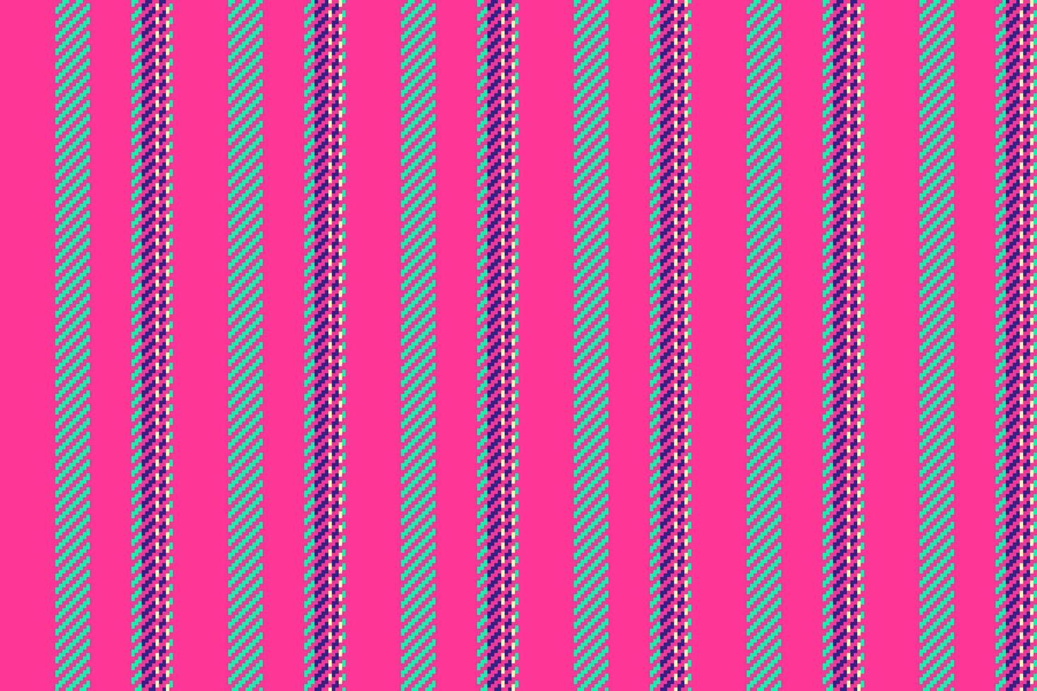 Deep seamless textile, horizon lines fabric stripe. Inspiration texture background vertical pattern in pink and bright colors. vector